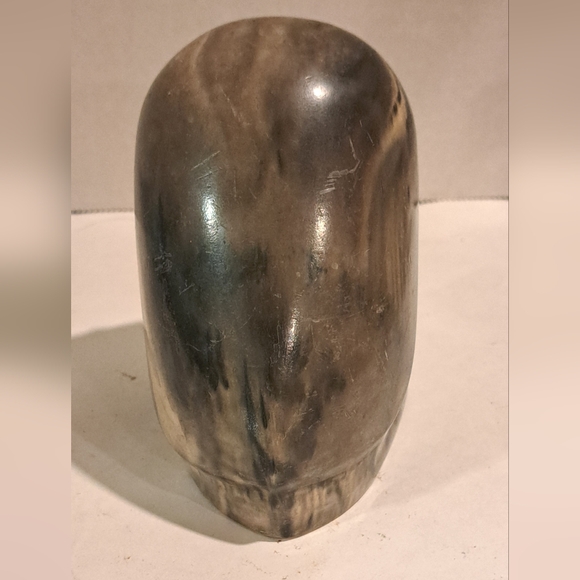 VIntage Owl Figurine Soapstone Thorn Arts Nanalmo BC Canada Arctic Art. Signed. - Picture 4 of 10